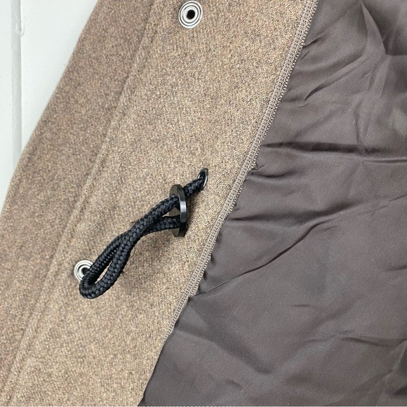 Tasso Elba size Small Men’s Brown Wool Blend Full Zip Coat - Picture 6 of 9